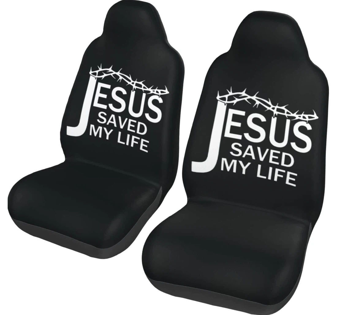 Jesus Christian Faith Cross Universal Front Car Seat Cover