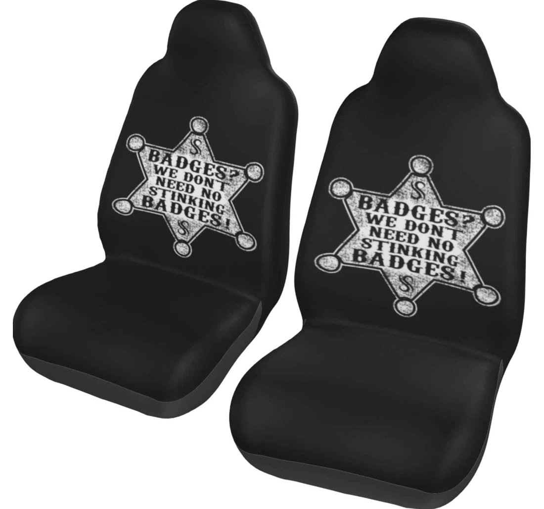 Sheriff Badges Universal Front Car Seat Cover