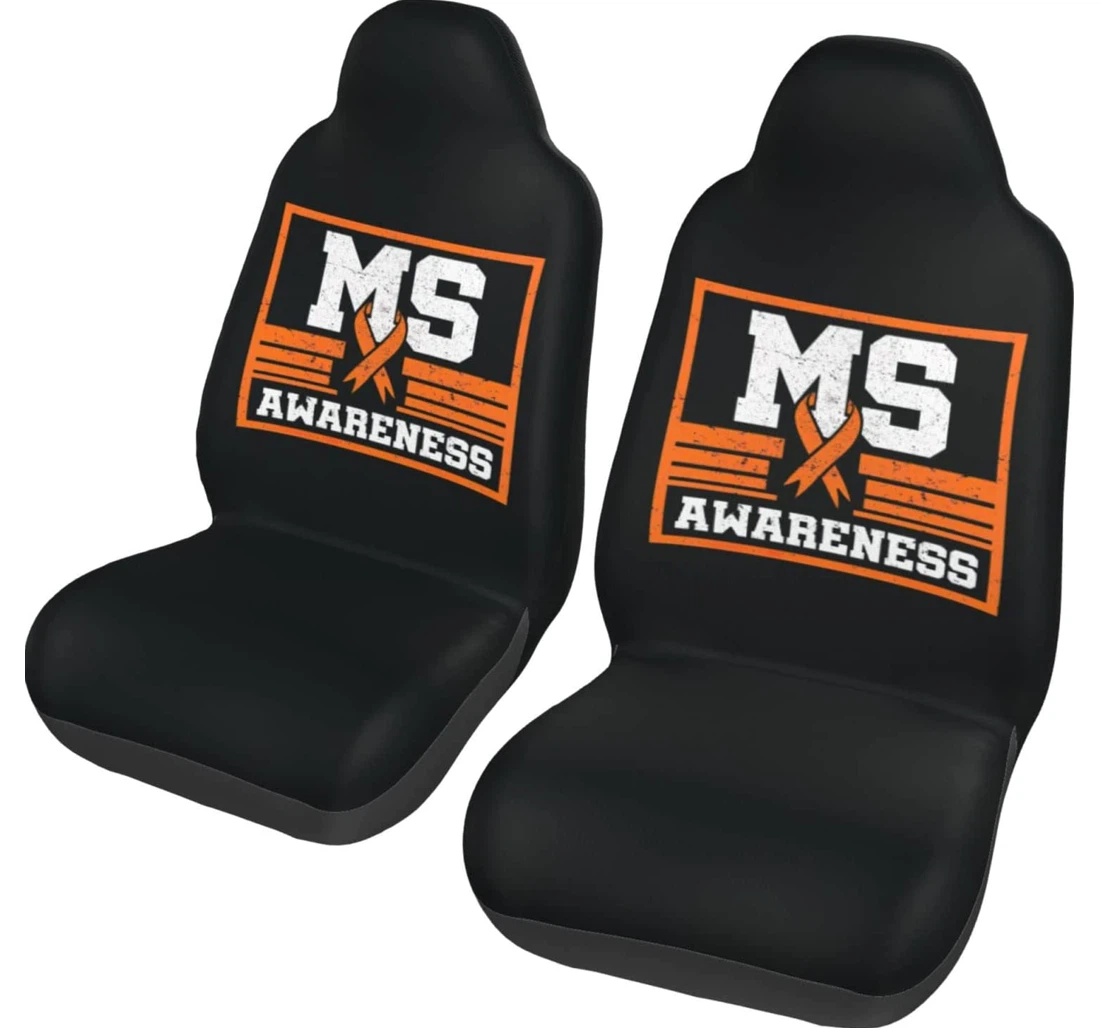 Multiple Sclerosis Ms Awareness Universal Front Car Seat Cover