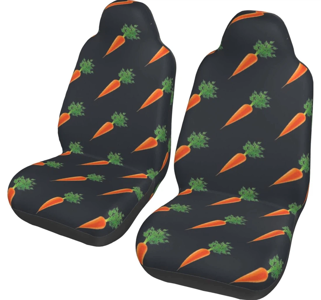 Carrot Funny Universal Front Car Seat Cover