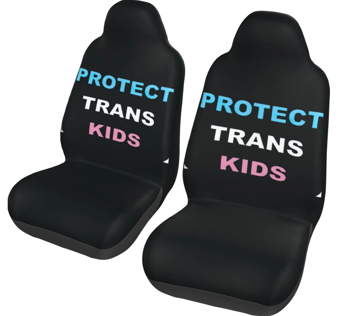 Protect Trans Kids Transgender Pride Month Universal Front Car Seat Cover