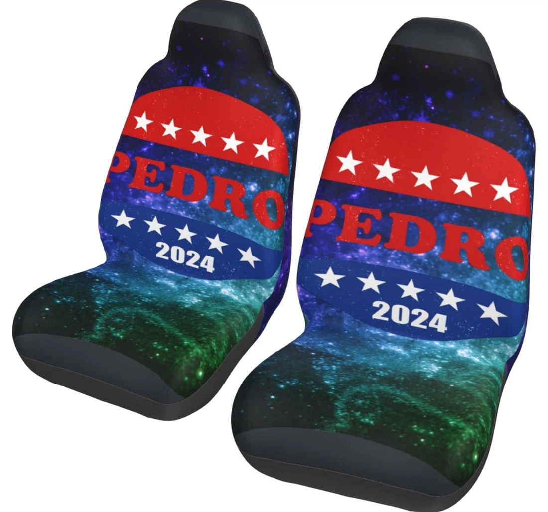 Vote Pedro 2024 Universal Front Car Seat Cover