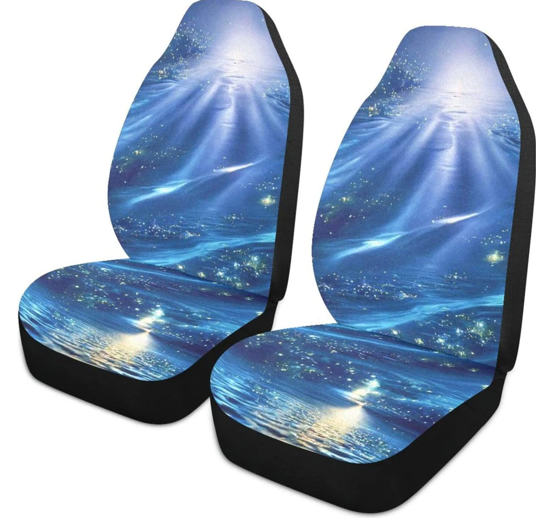 The Sea Flowing To The Sky Universal Front Car Seat Cover