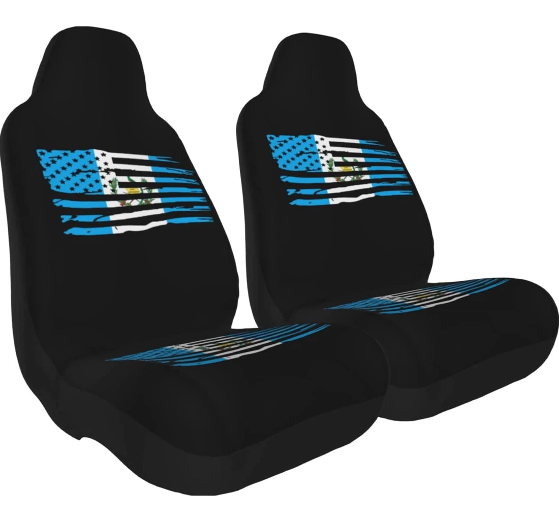 Guatemala Flag Universal Front Car Seat Cover