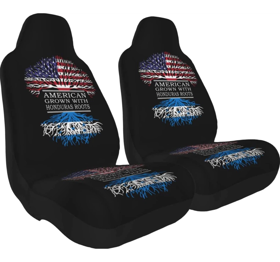 American Grown With Honduras Roots Thicken Universal Front Car Seat Cover