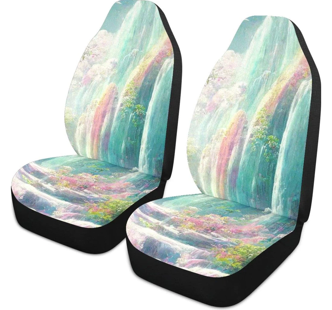 Fantastic Color Waterfall Universal Front Car Seat Cover