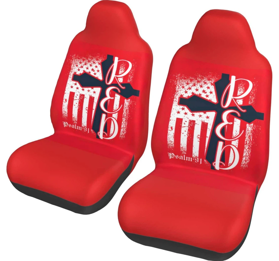 On Friday We Wear Red Universal Front Car Seat Cover