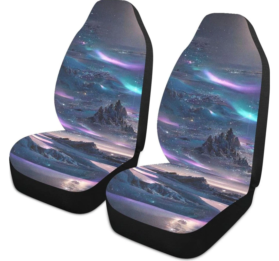 Fantastic Starry Sky Universal Front Car Seat Cover
