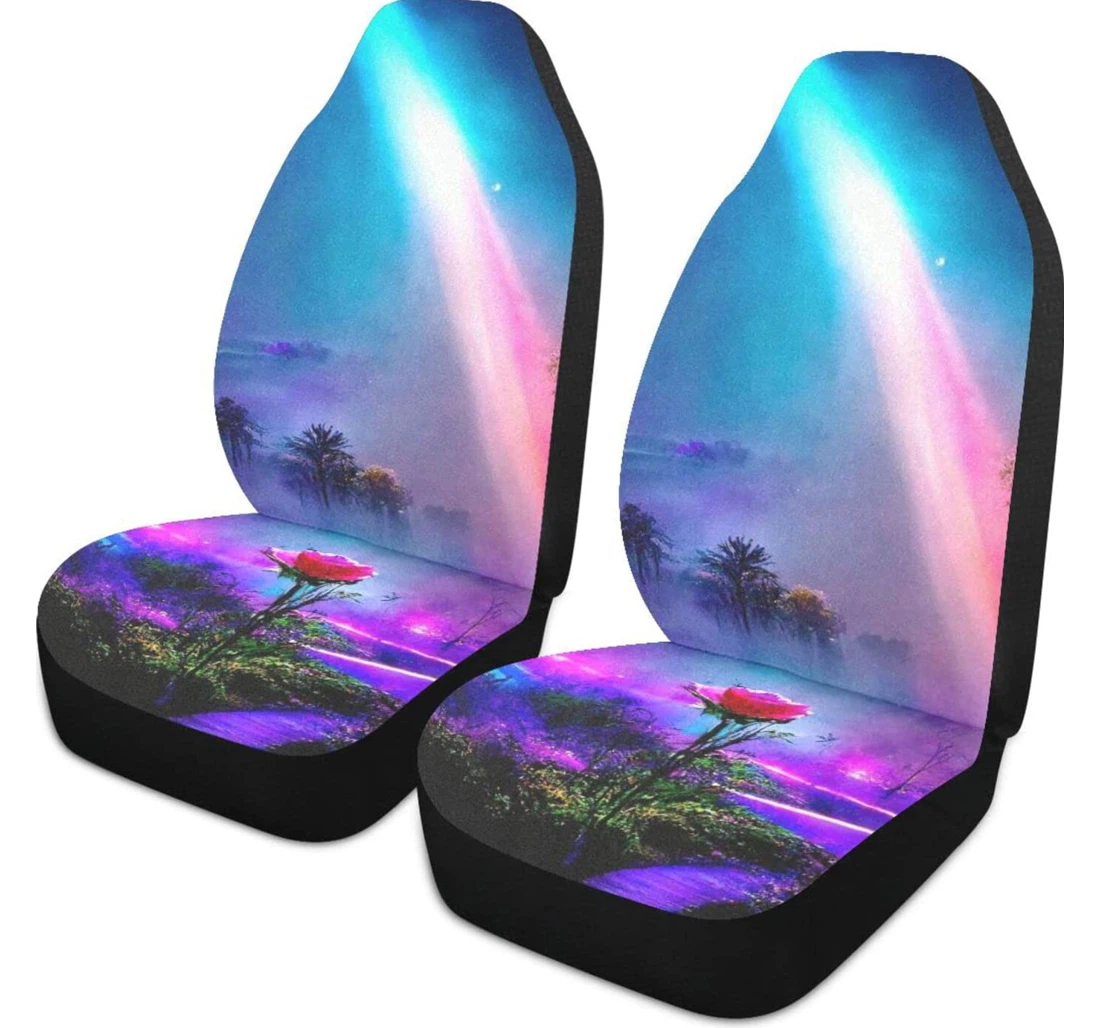 Rose In Of Aurora Forest Universal Front Car Seat Cover