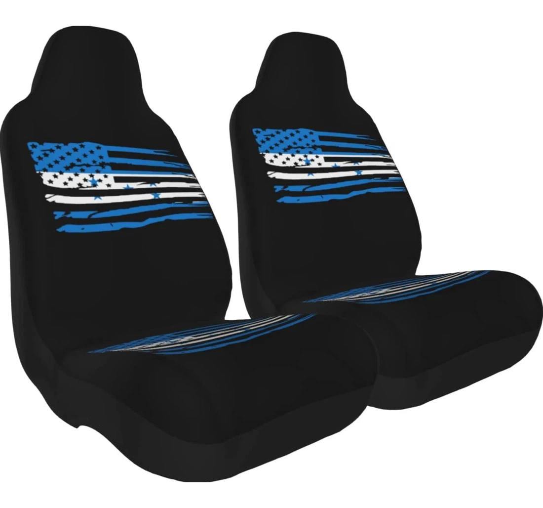 Honduras Flag Universal Front Car Seat Cover