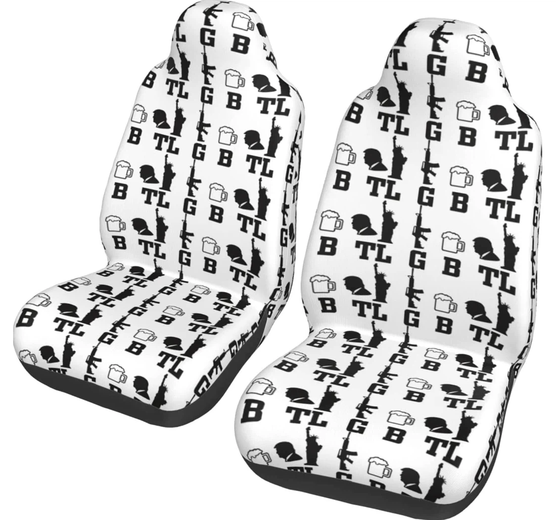 Lgbt Liberty Guns Beer Tits Universal Front Car Seat Cover