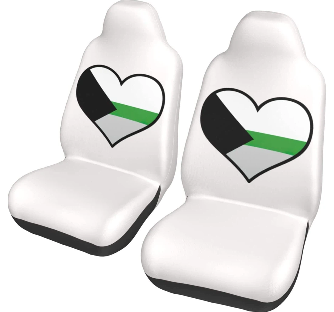 Demiromantic Pride Flag Universal Front Car Seat Cover
