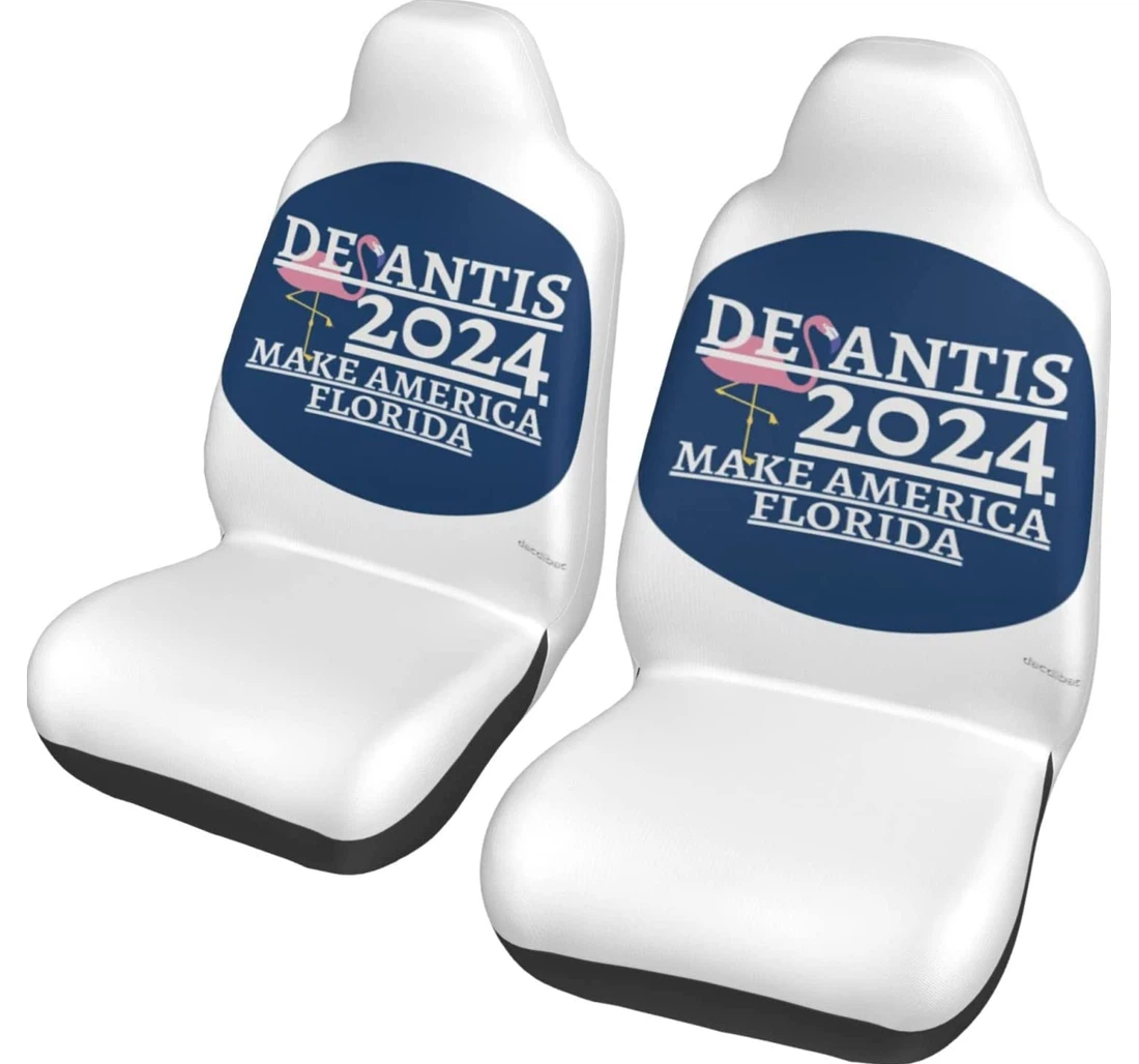 Keep Florida Free Ron Desantis 2024 President Universal Front Car Seat Cover