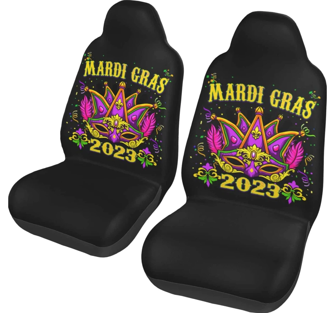 Mardi Gras Universal Front Car Seat Cover