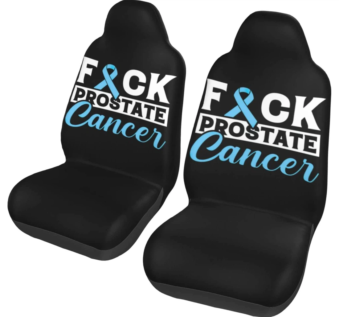 Prostate Cancer Fighter Universal Front Car Seat Cover