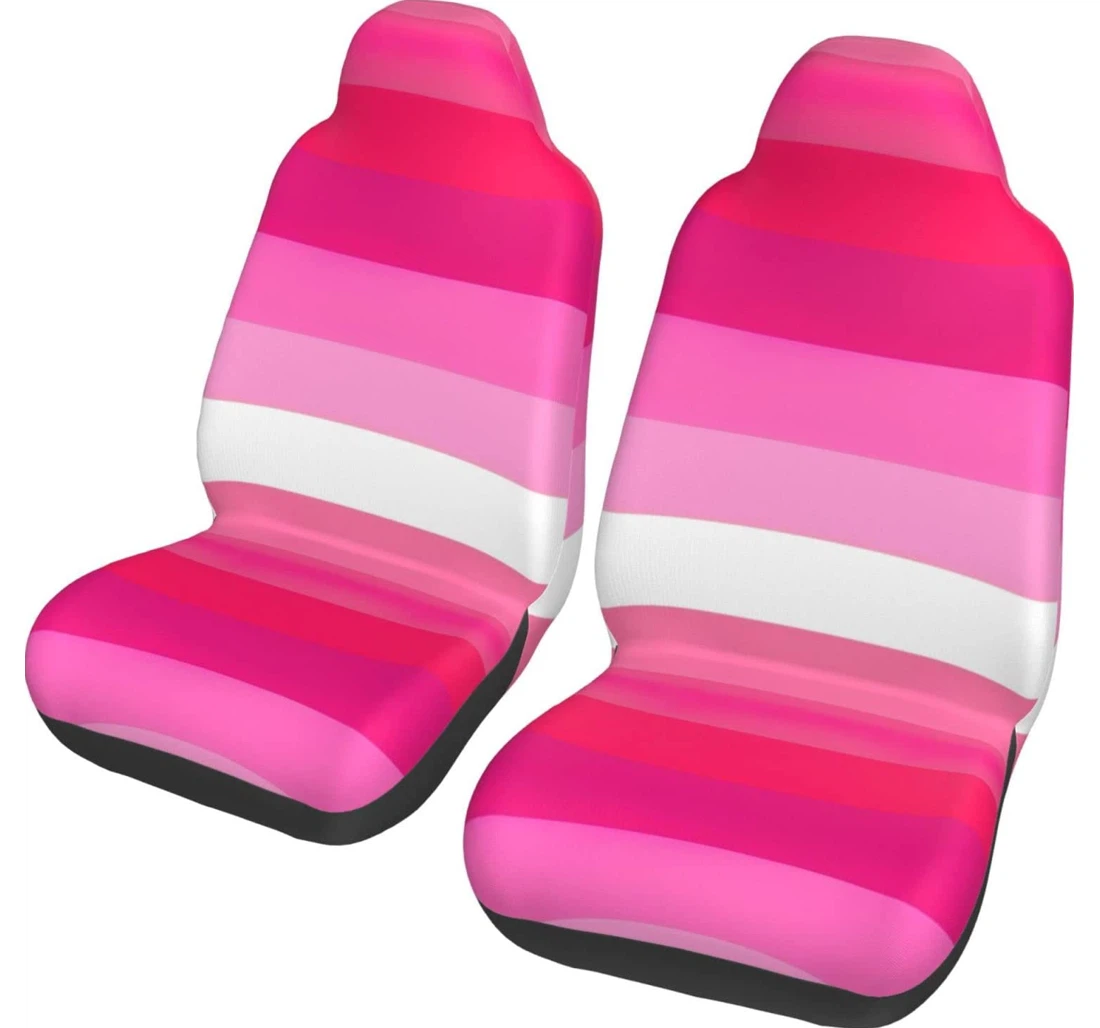 Lesbian Flag Universal Front Car Seat Cover