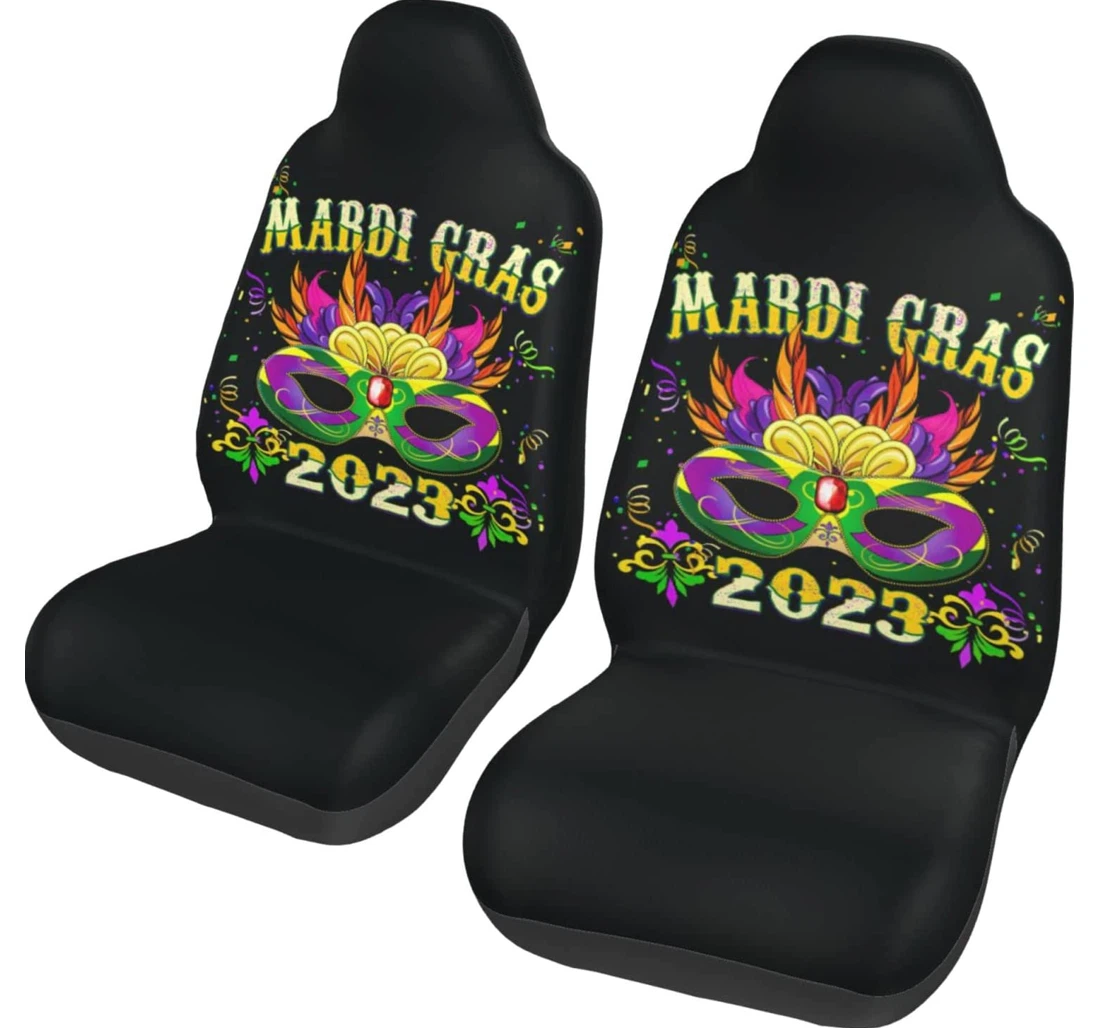 Mardi Gras Universal Front Car Seat Cover