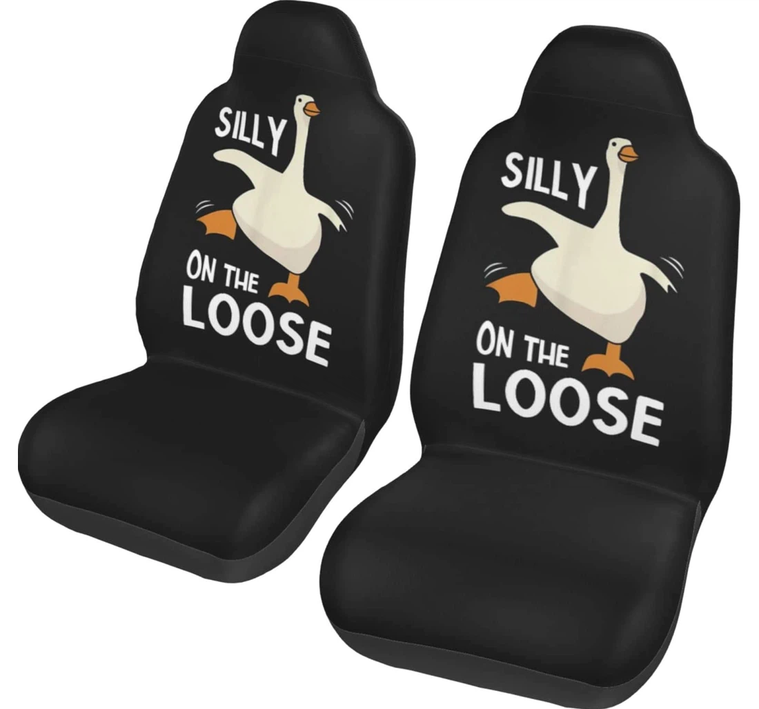 Silly Goose On The Loose Universal Front Car Seat Cover