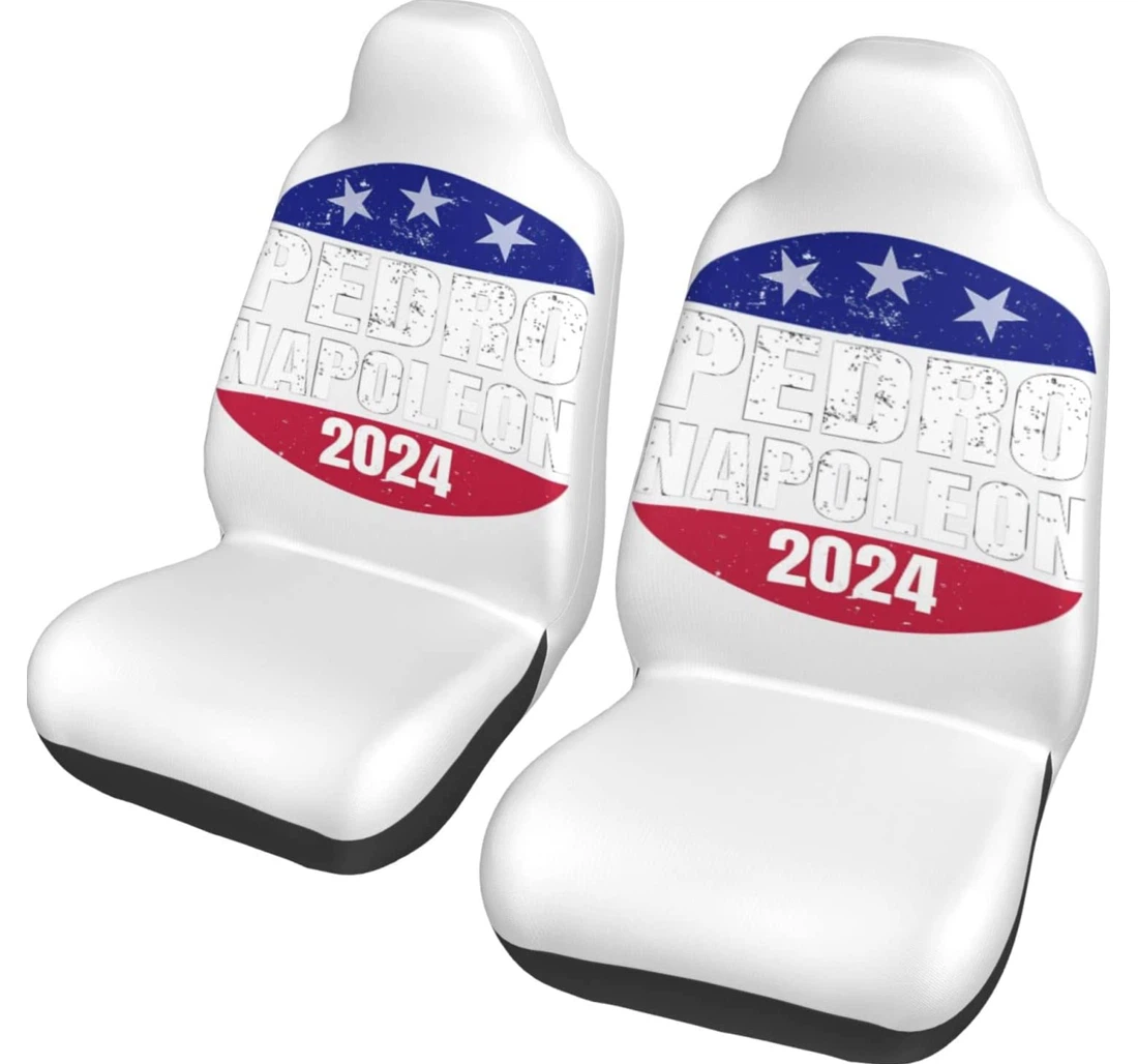 Vote Pedro For 2024 Vote Pedro 2024 Universal Front Car Seat Cover