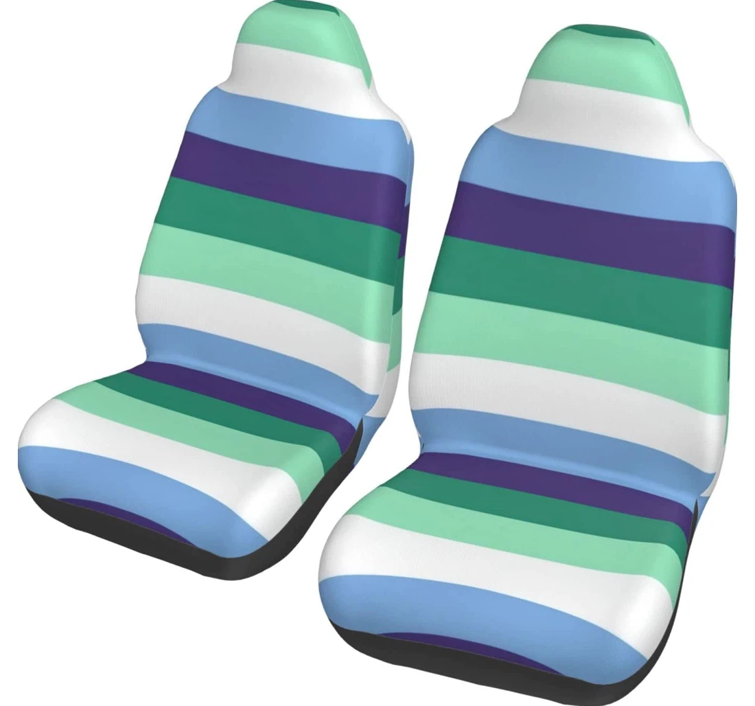 Mlm Pride Flag Gay Man Pride Universal Front Car Seat Cover