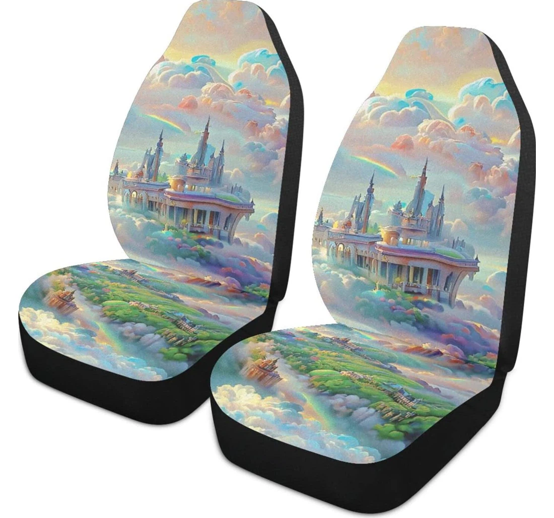 The Beautiful Castle In The Dream Universal Front Car Seat Cover