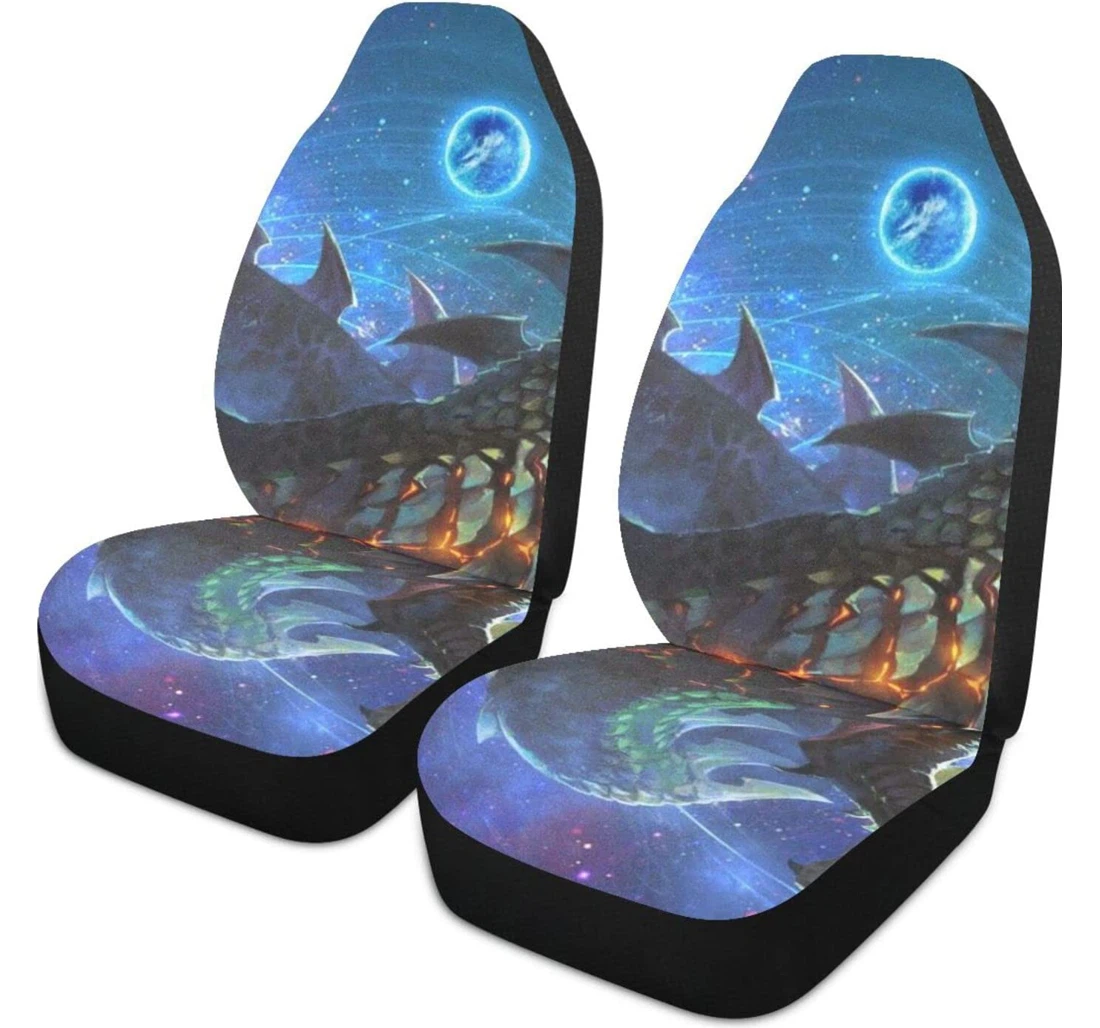 Adventure Magic Ship Sea Dragon 4 Universal Front Car Seat Cover