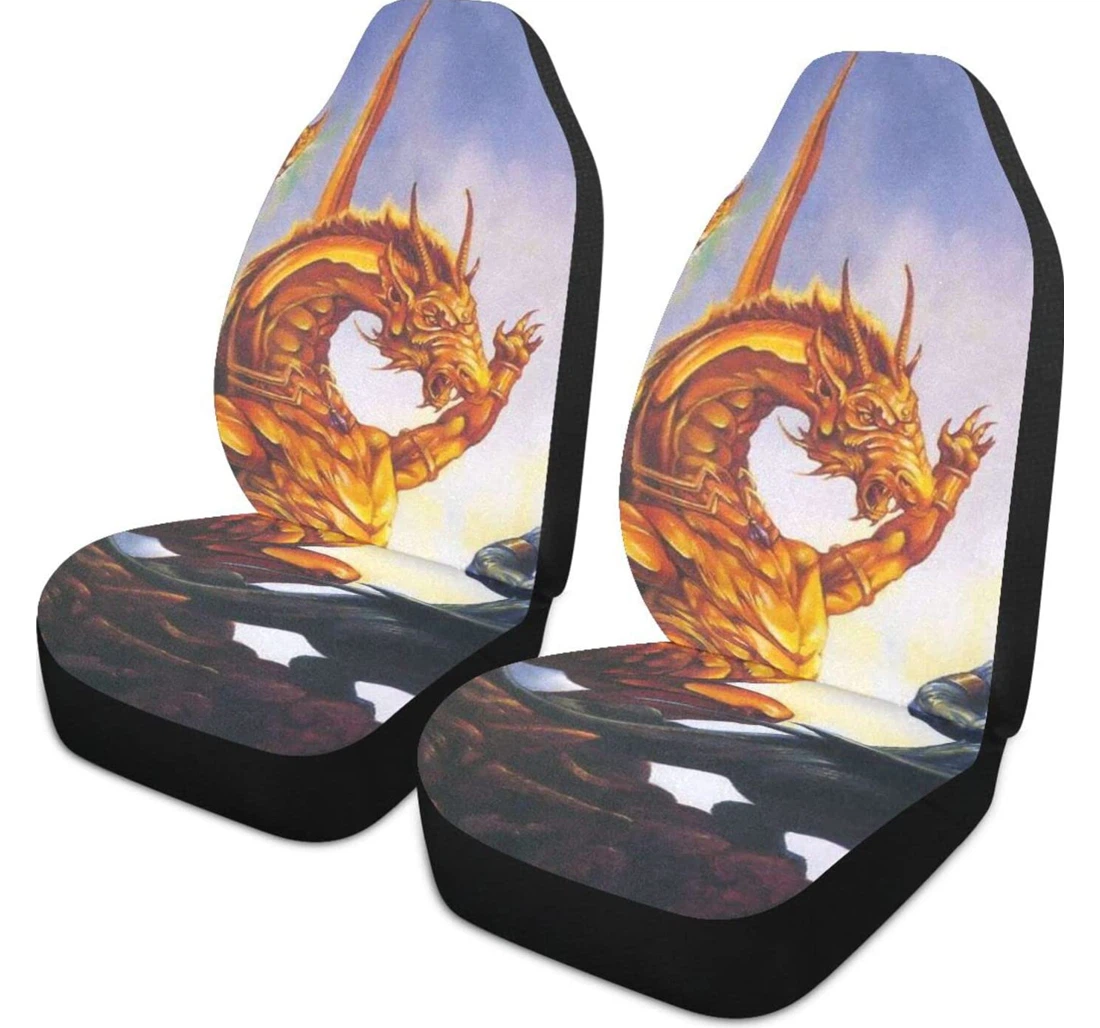 Adventure Magic Ship Sea Dragon Universal Front Car Seat Cover