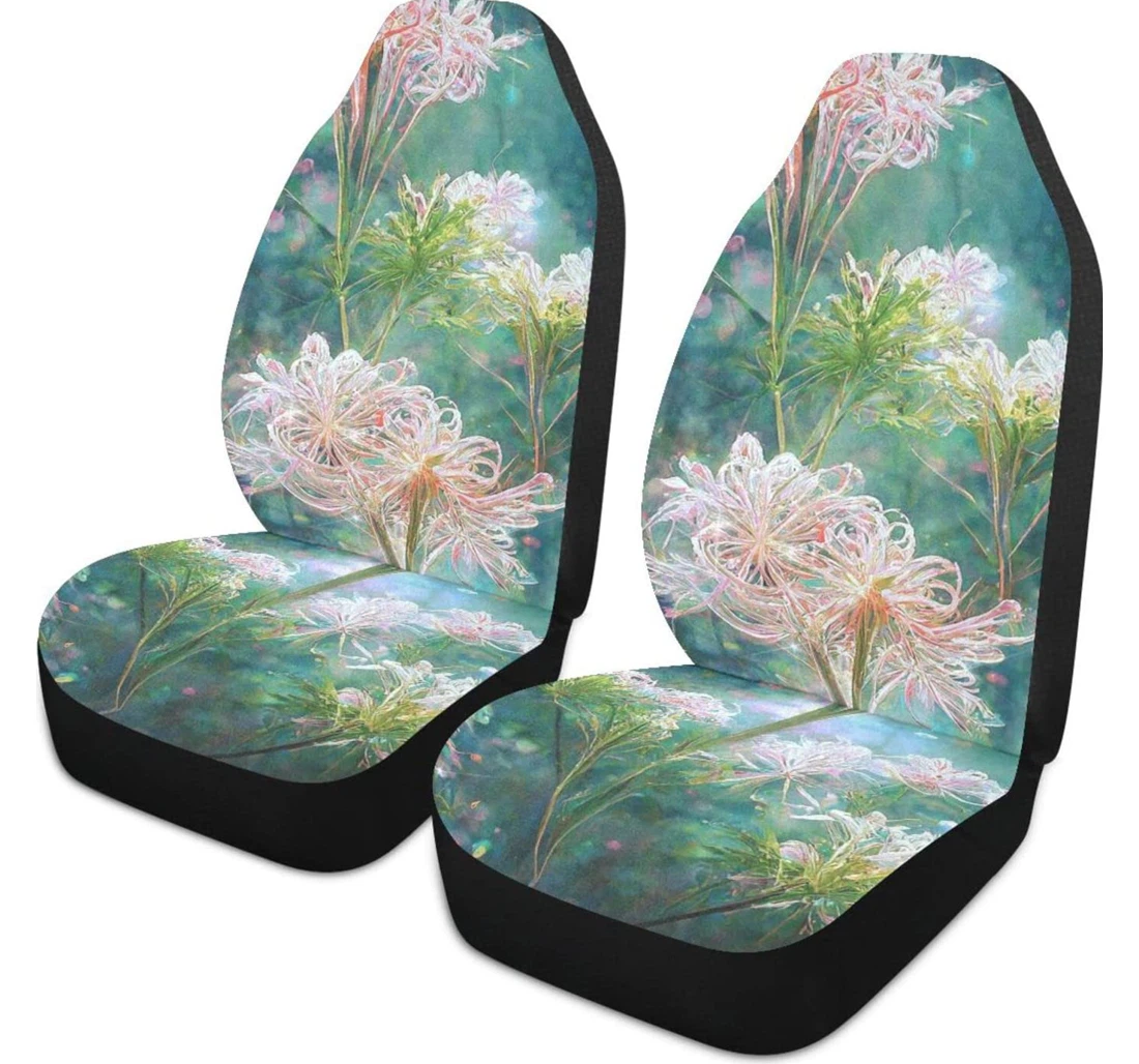 Fantastic Beautiful Flowers Universal Front Car Seat Cover