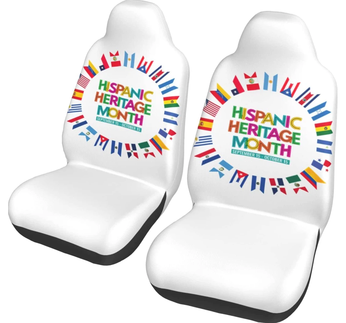 National Hispanic Heritage Month Universal Front Car Seat Cover