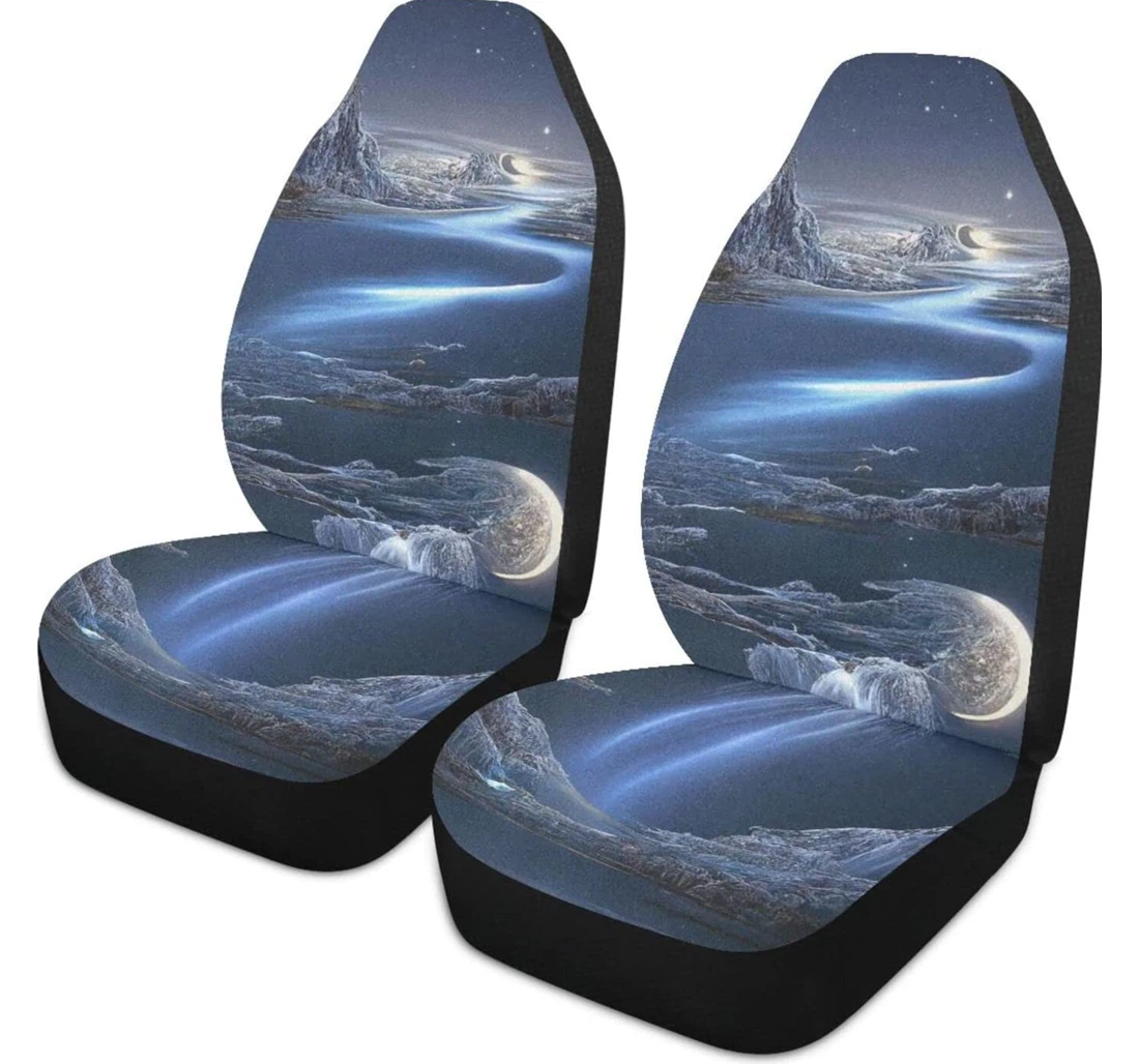 Sea Reflected In The Sky Universal Front Car Seat Cover