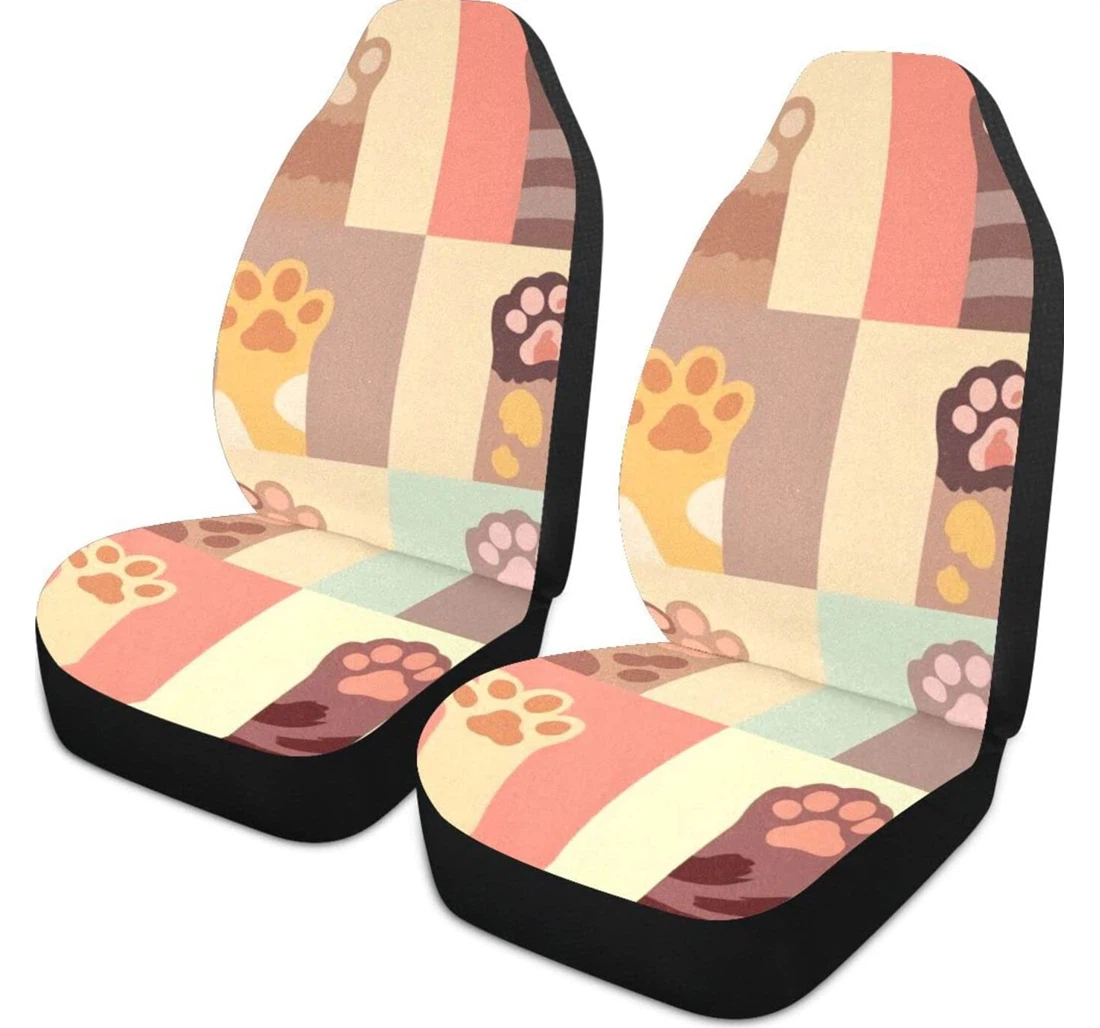 Cat Paw Universal Front Car Seat Cover