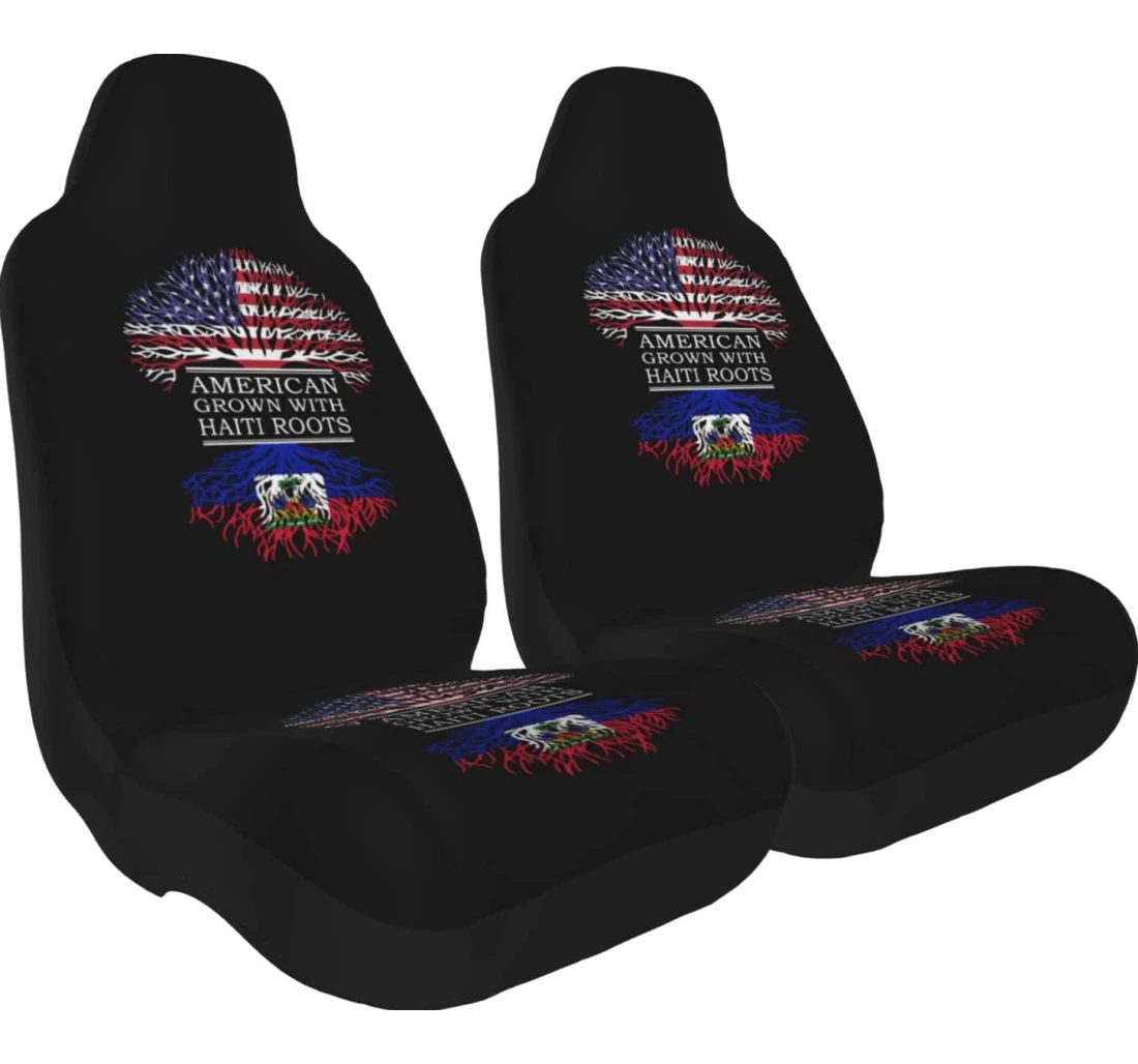 American Grown With Haiti Roots Universal Front Car Seat Cover