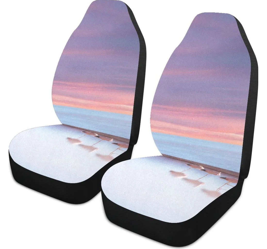 Beautiful Animal Flamingo Universal Front Car Seat Cover
