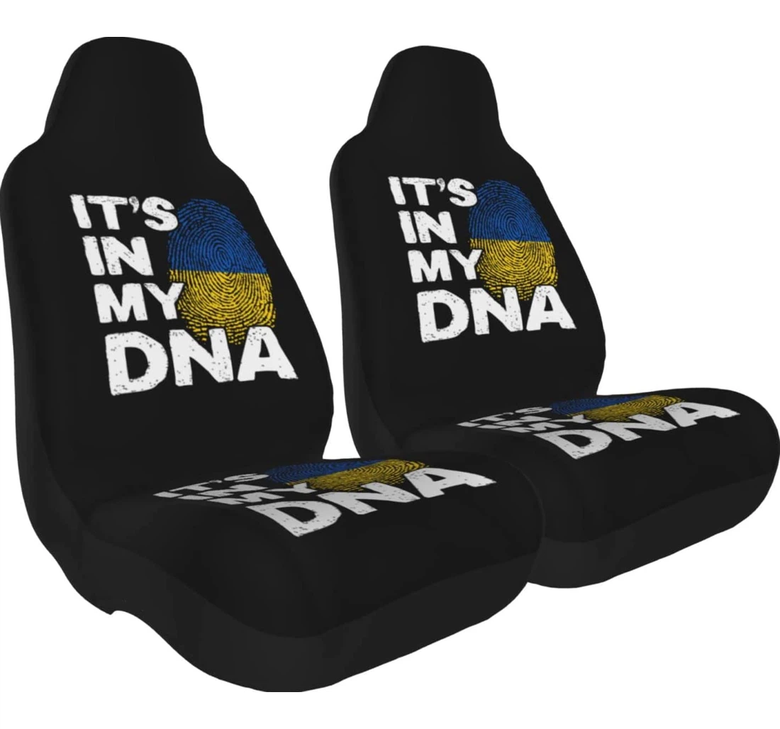 It's In My Dna Ukraine Universal Front Car Seat Cover