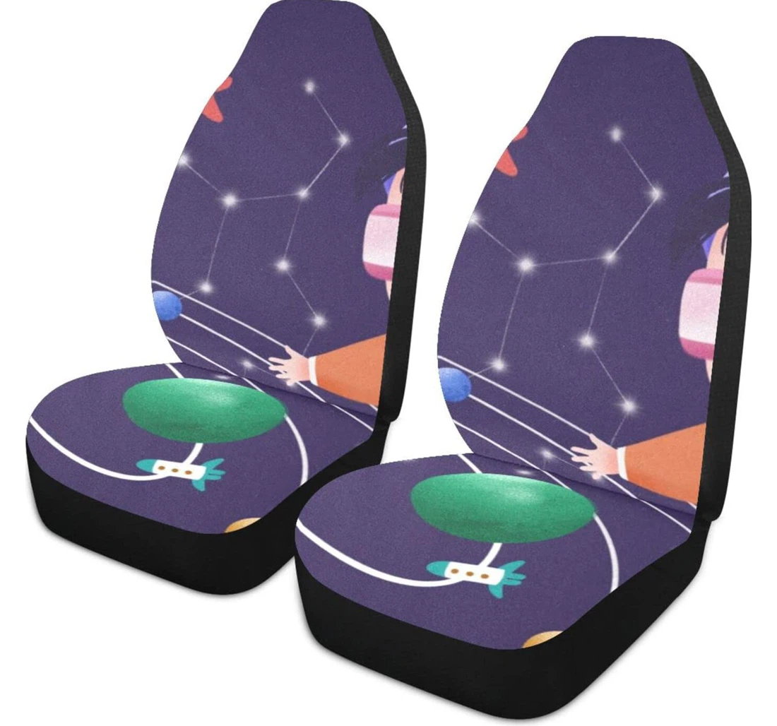 Children's Galaxy Bedroom Universal Front Car Seat Cover
