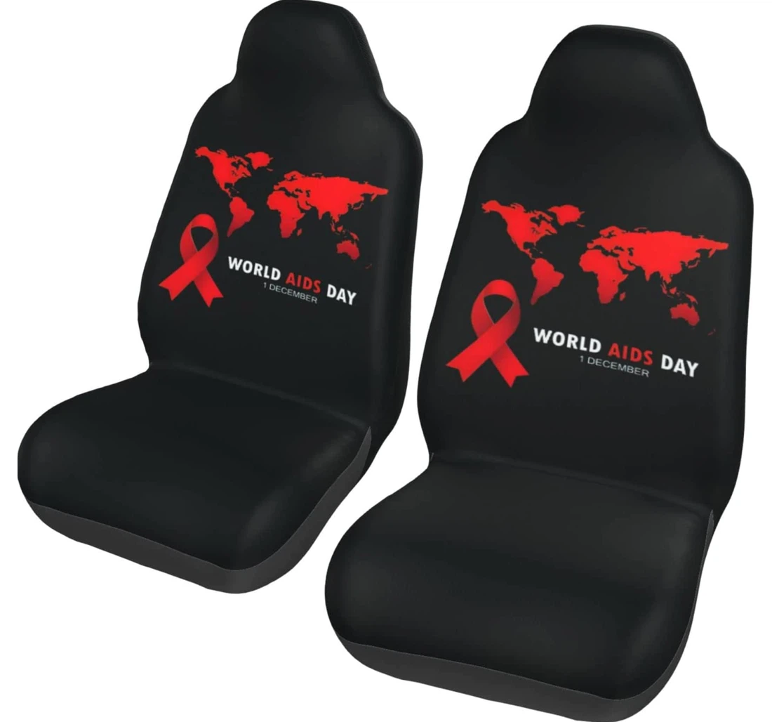 World Aids Universal Front Car Seat Cover