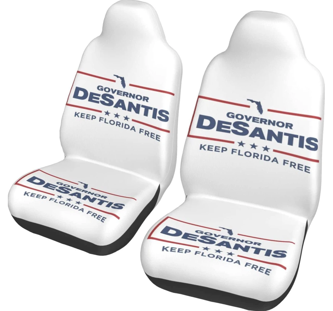 Keep Florida Free Ron Desantis 2024 President Universal Front Car Seat Cover