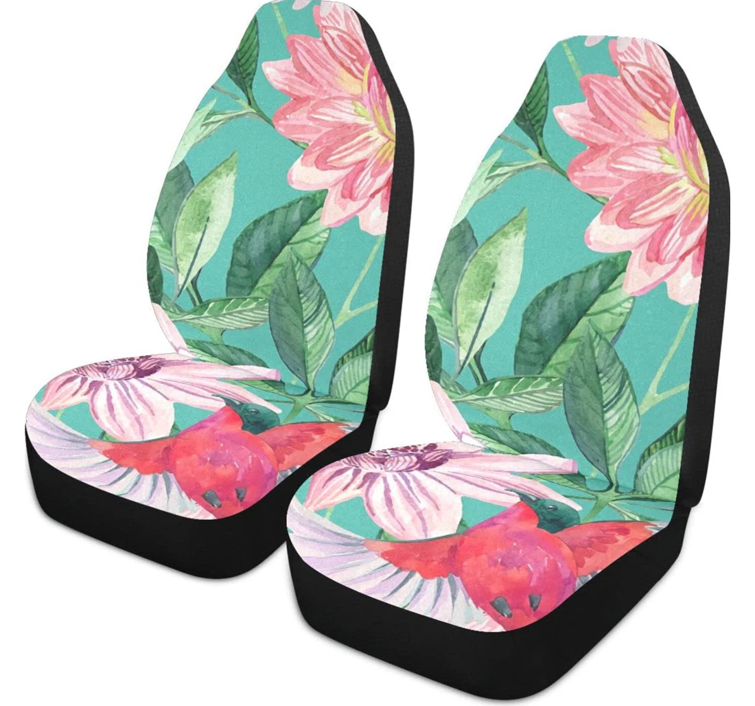 Beautiful Epiphyllum Watercolor Universal Front Car Seat Cover