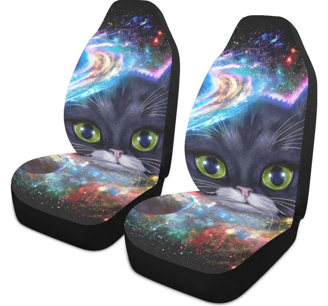 Star Universe Cat Universal Front Car Seat Cover