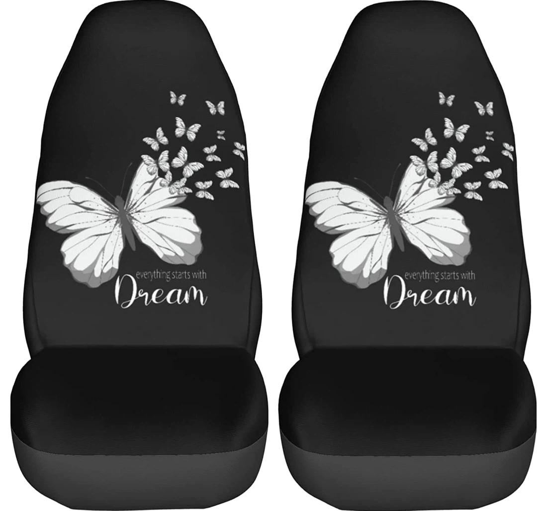 Broken Butterfly Universal Front Car Seat Cover