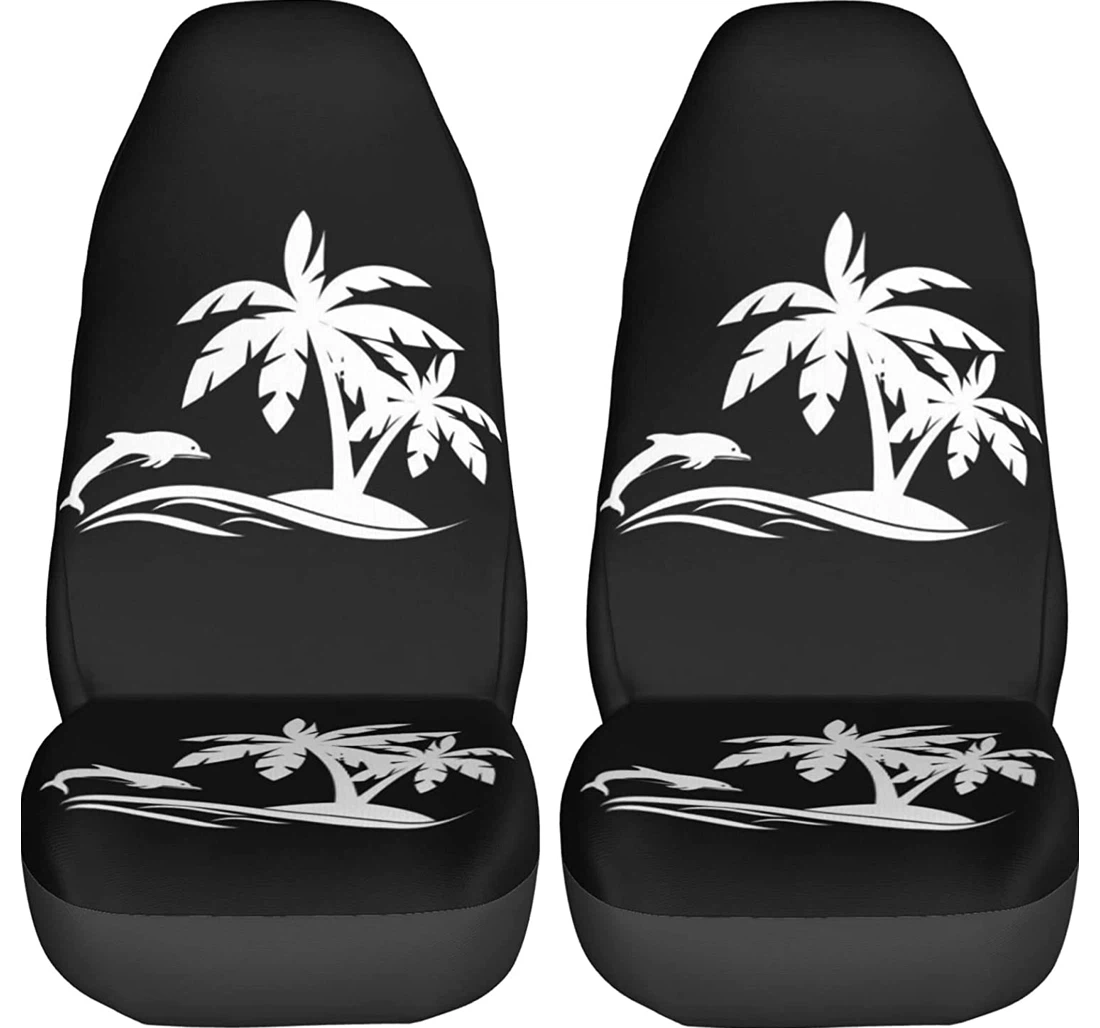 Dolphin Tree Universal Front Car Seat Cover