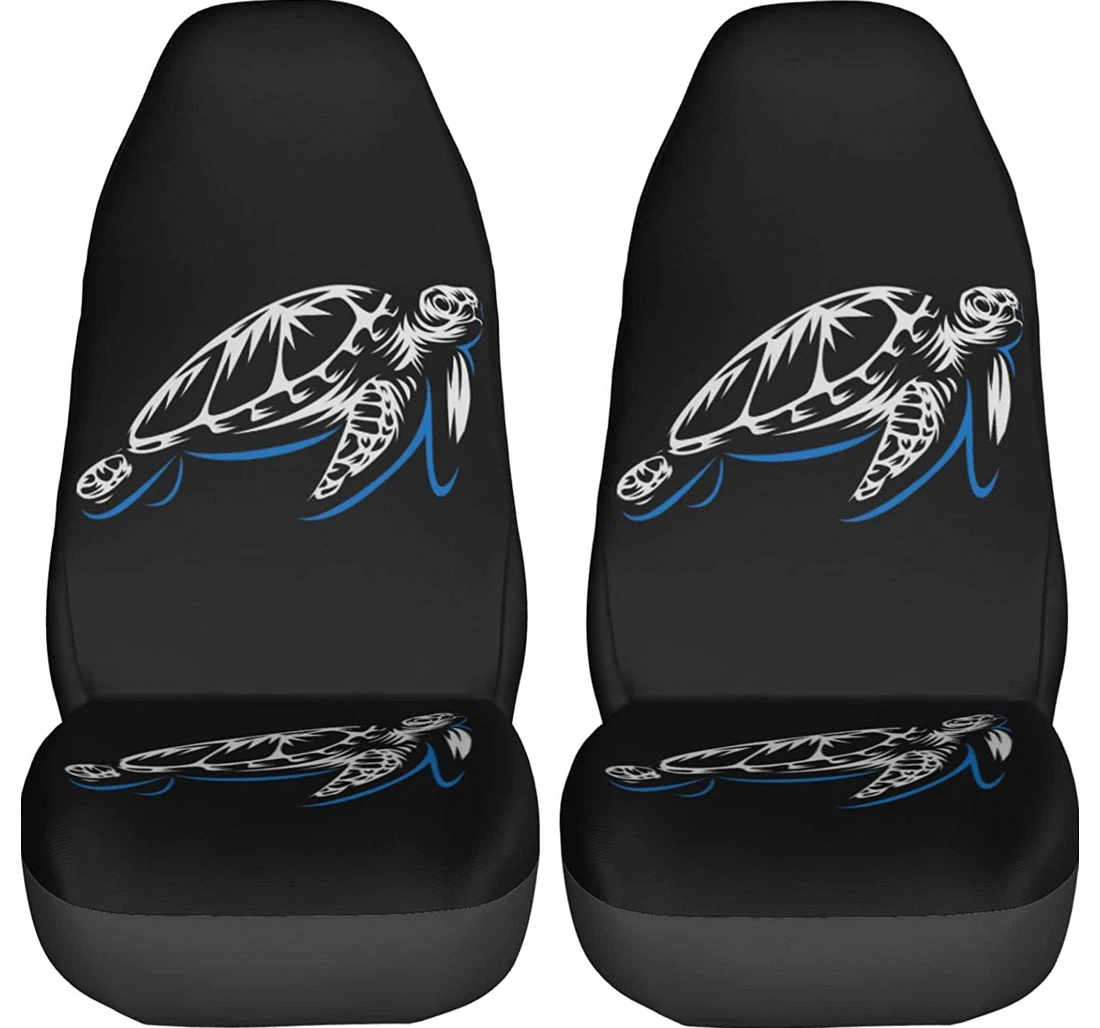 Turtle Silhouette Universal Front Car Seat Cover