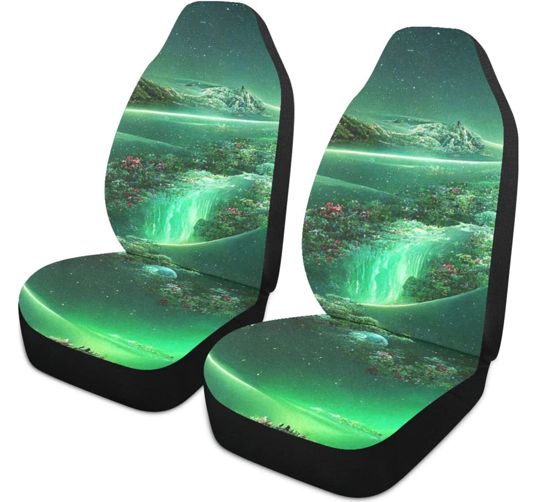 Beautiful Starry River Universal Front Car Seat Cover