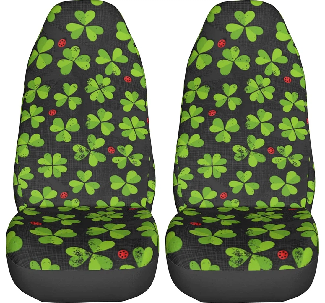 Green Clover Universal Front Car Seat Cover