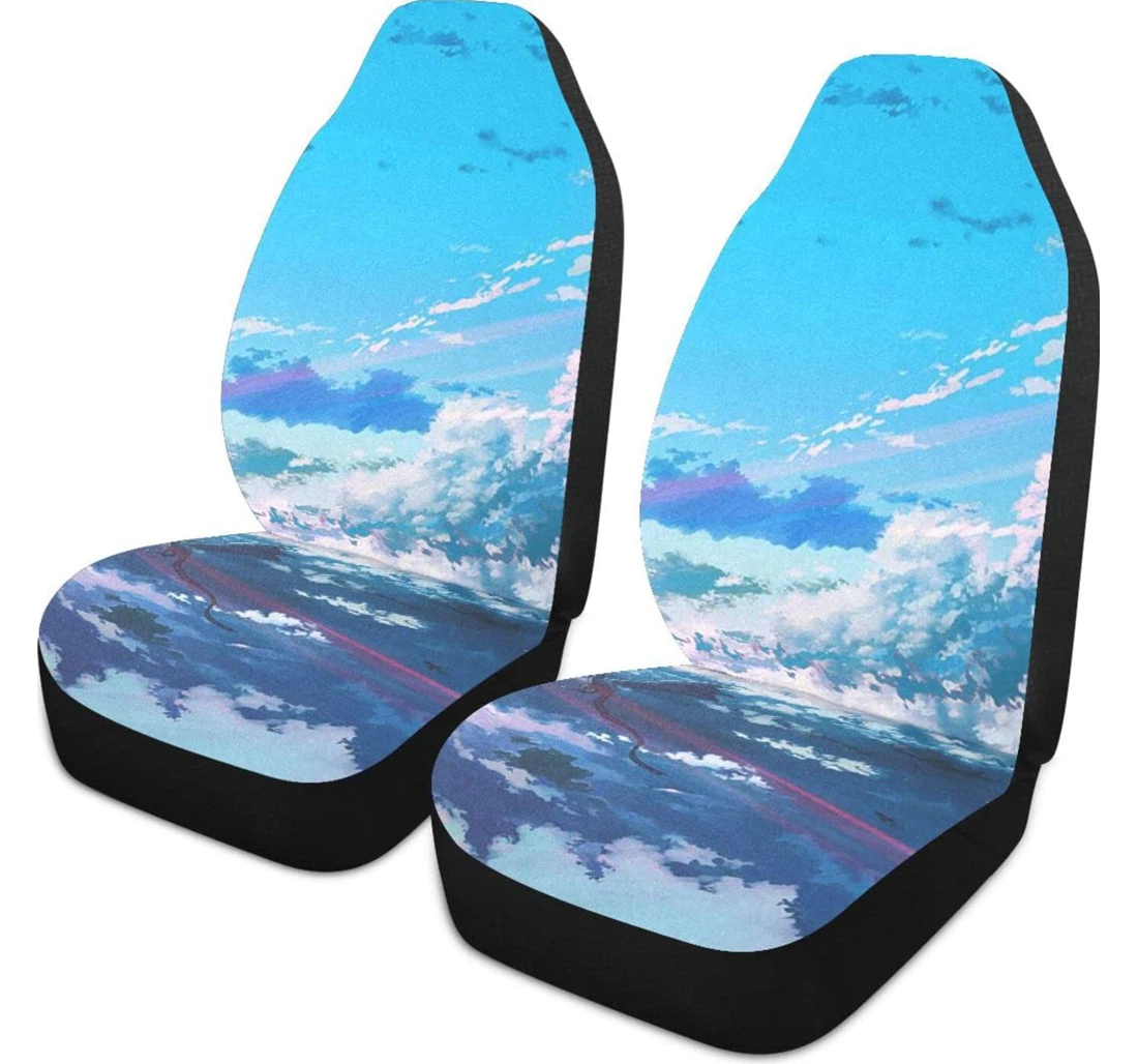 Dragons In The Clouds Universal Front Car Seat Cover