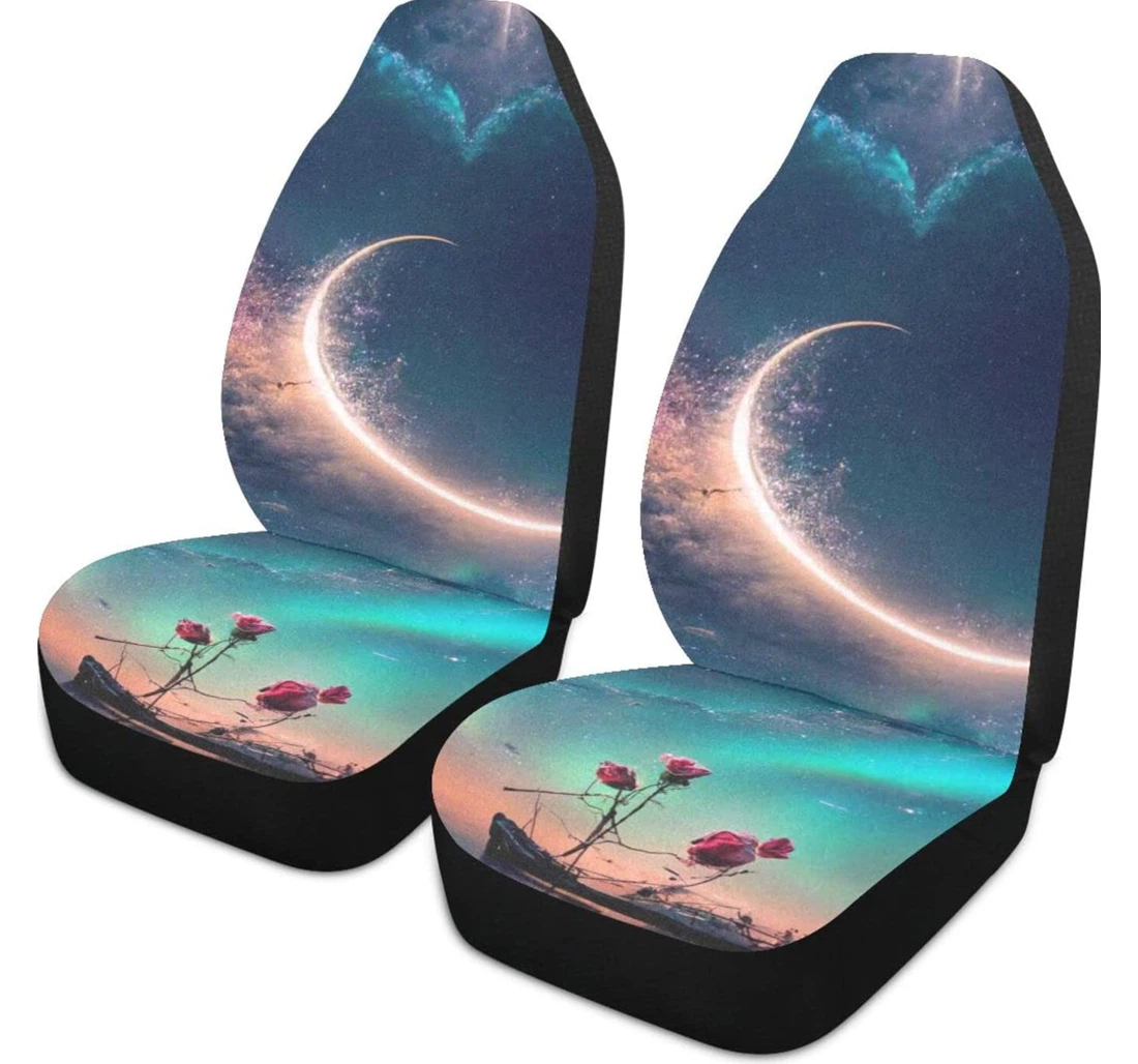Aurora Of Love On Roses Universal Front Car Seat Cover