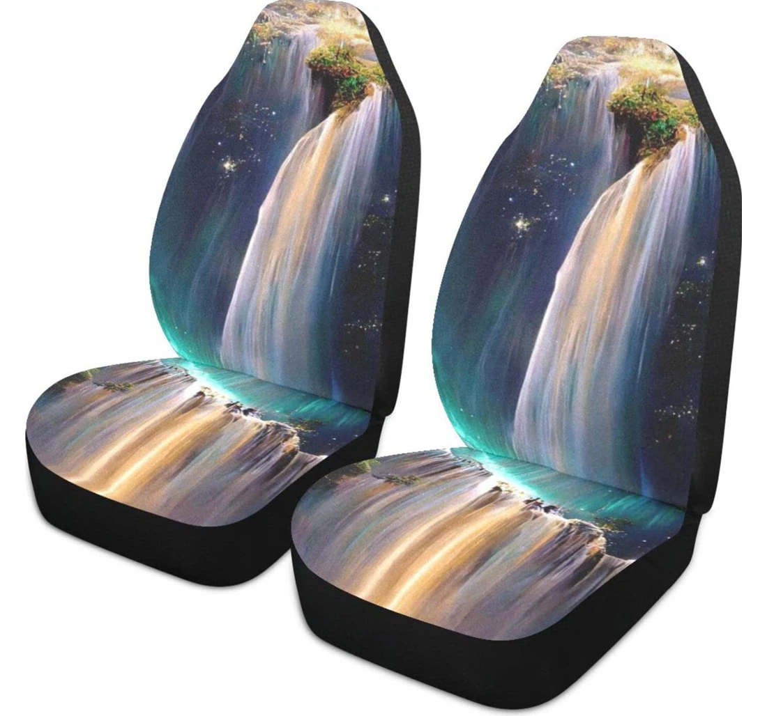 Fantastic Aurora Falls Universal Front Car Seat Cover