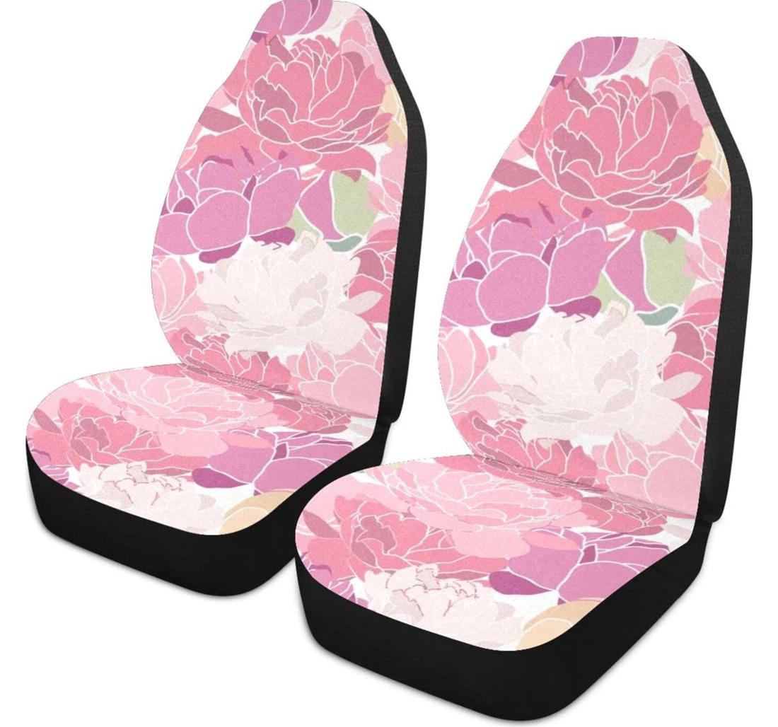 The World Of Flowers Universal Front Car Seat Cover