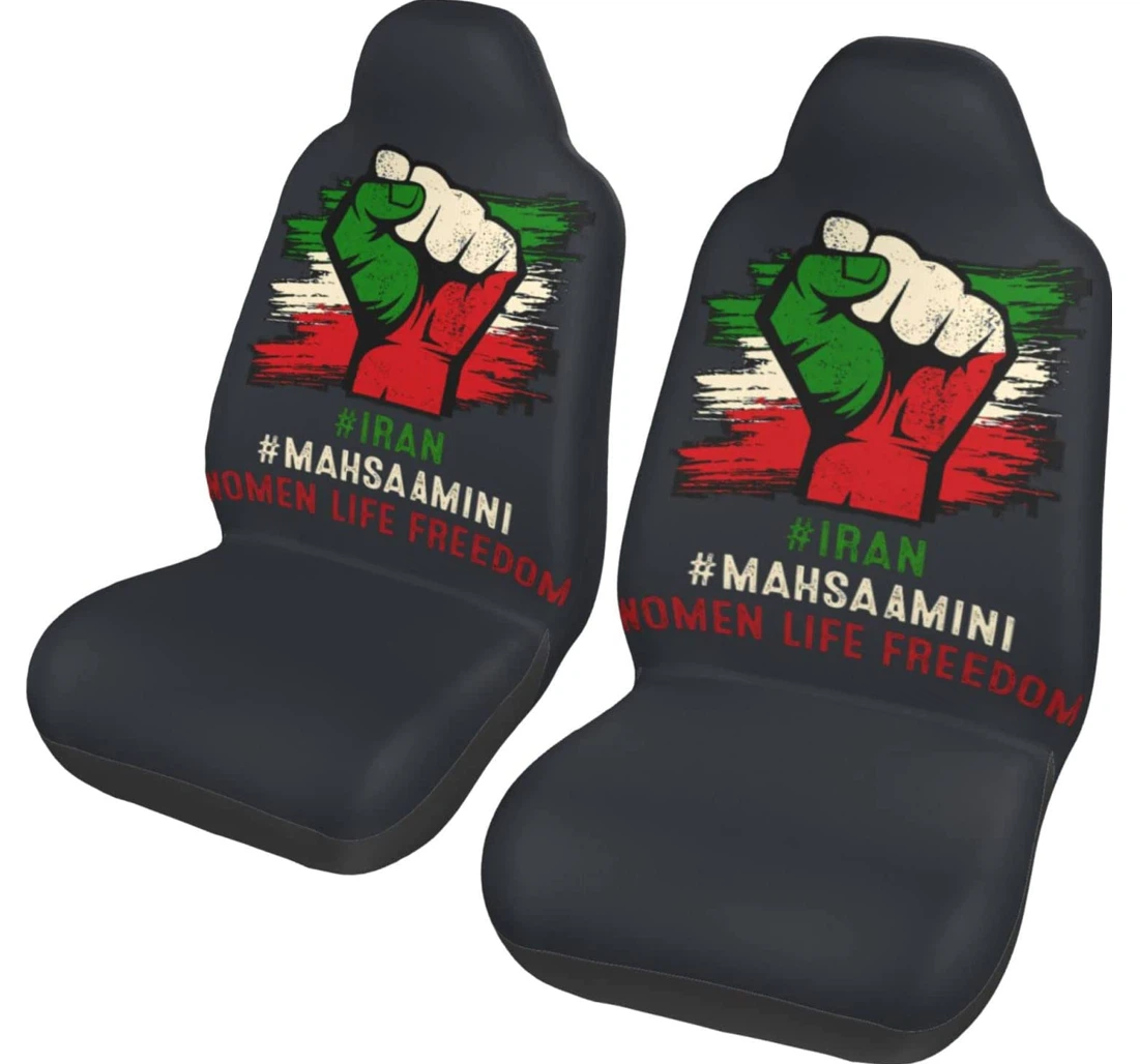 Women Life Freedom Mahsaamini Universal Front Car Seat Cover