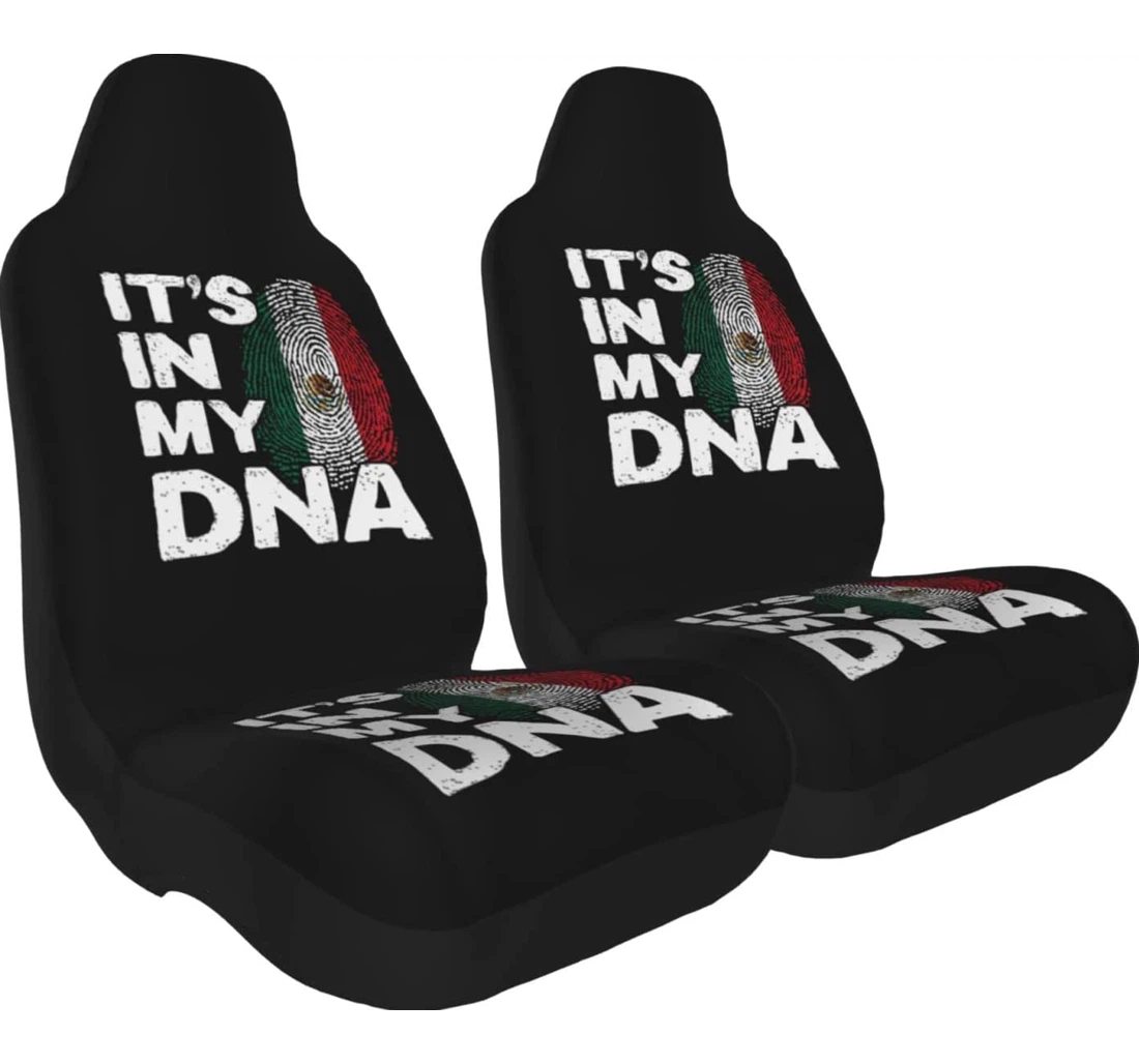 It's In My Dna Mexico Universal Front Car Seat Cover